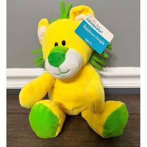 Animal Adventure Lime Green Jungle Safari Lion Plush Stuffed Animal Toy